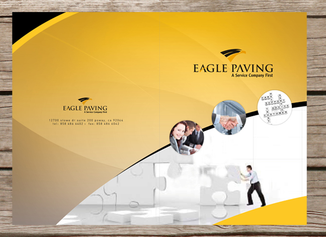 Brochure Design by san011 for Eagle Paving | Design #617924