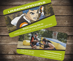 Business Card Design for LaserWarriors Laser Tag Hire | Design de Carte de Visite par Aaaron