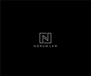 N (stylized), Norum Law or Norum Law LLC, Optionally: www.norum.law | Logo Design by pachilakili