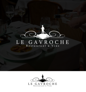  LE GAVROCHE Wine Restaurant | Logo Design by Firstception