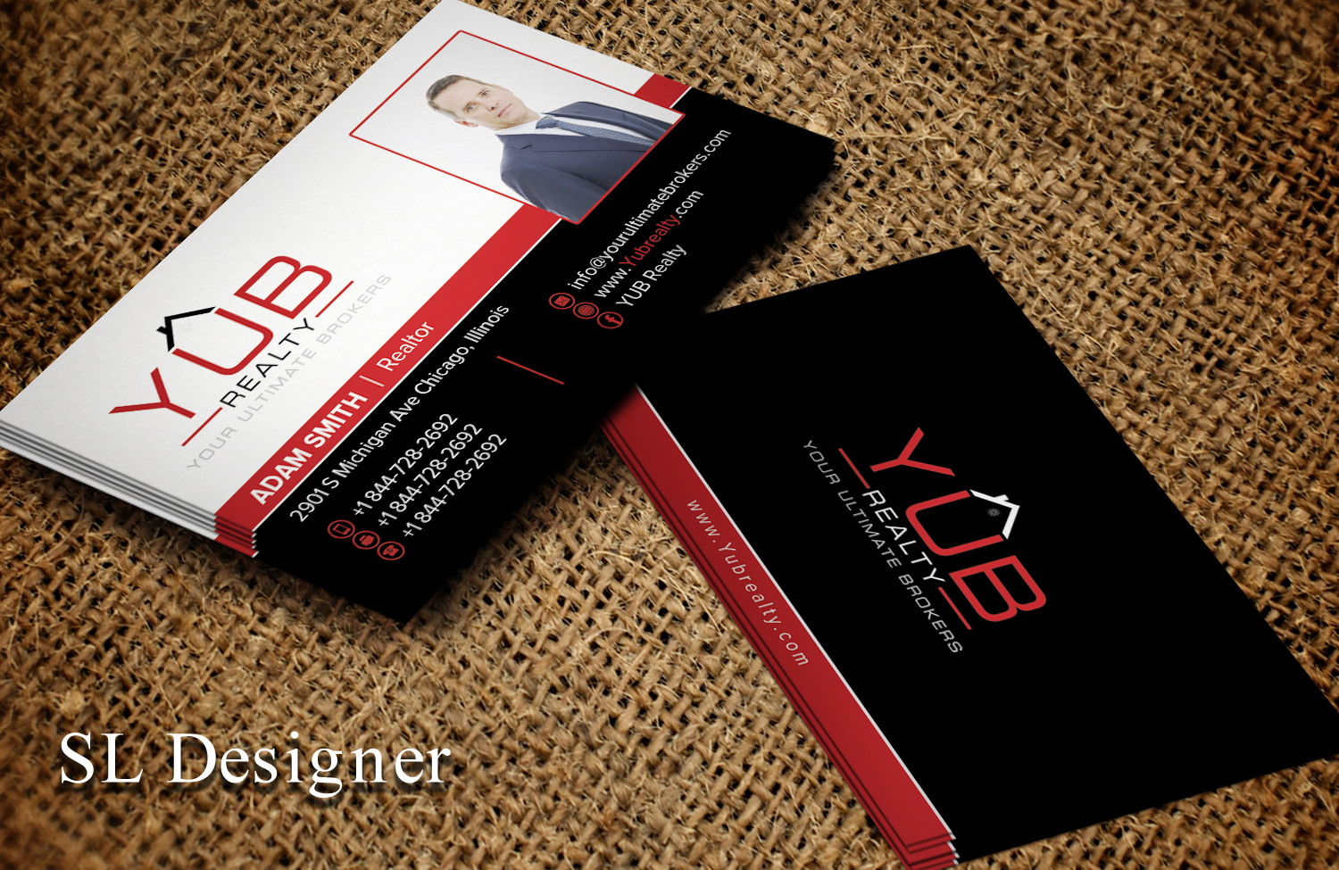 Business Card Design by SL Designer for RED EMPRESARIO | Design #16895078