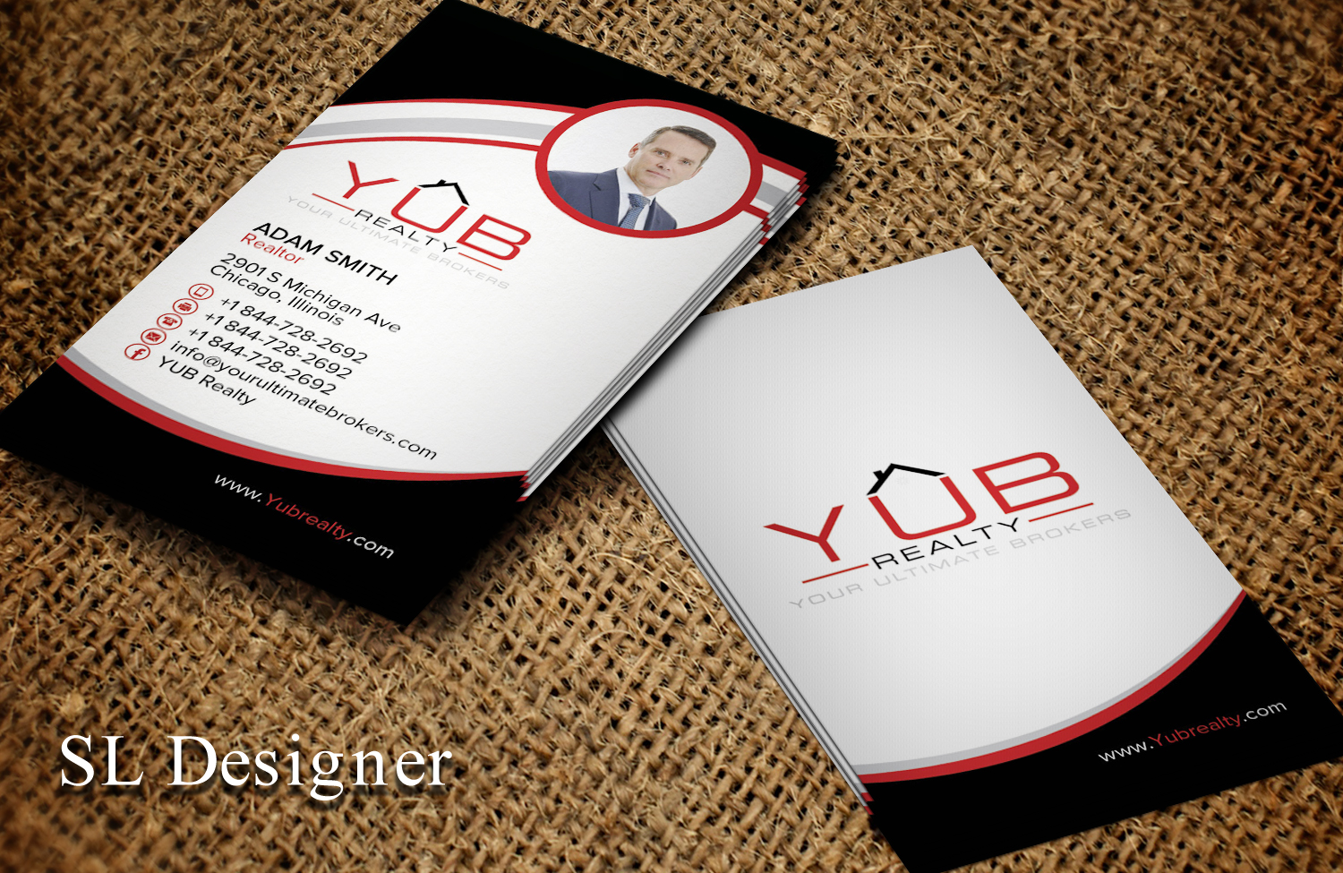 Business Card Design by SL Designer for RED EMPRESARIO | Design #16895086