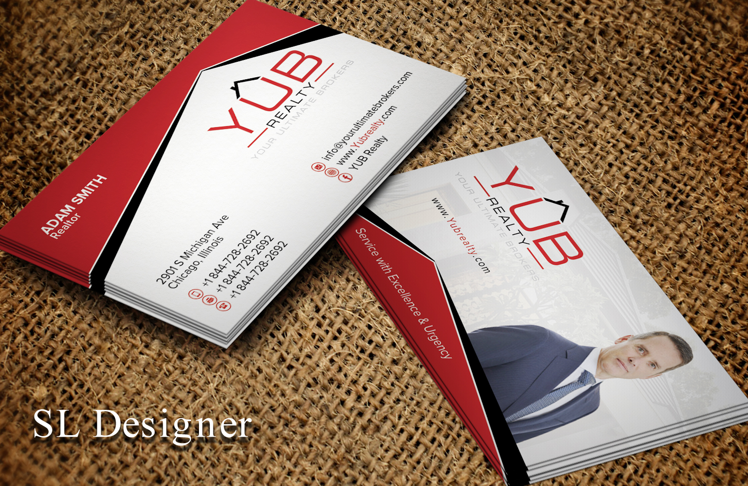 Business Card Design by SL Designer for RED EMPRESARIO | Design #16895105