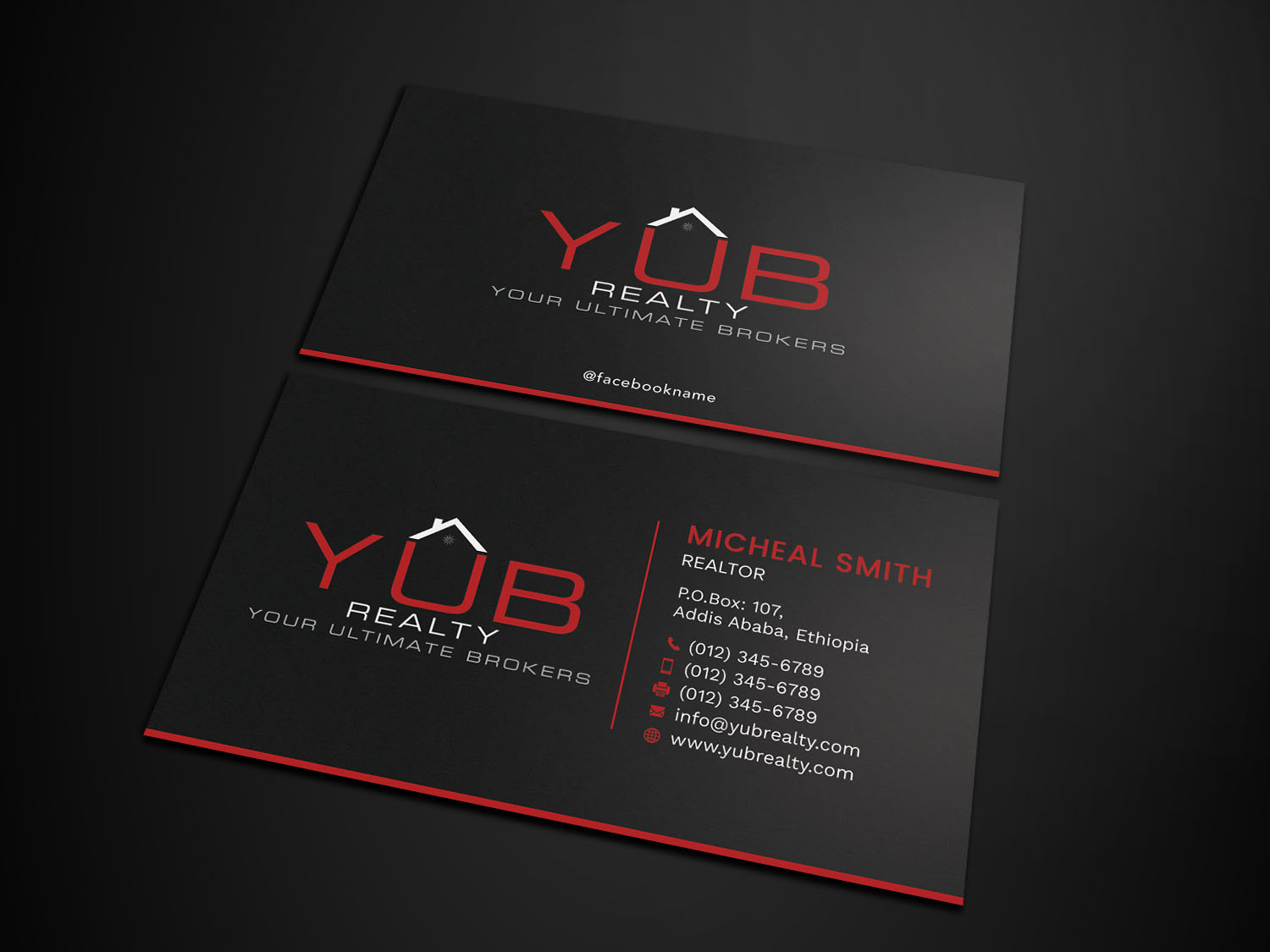 Business Card Design by Tripti Ranjan Gain for RED EMPRESARIO | Design #16884015