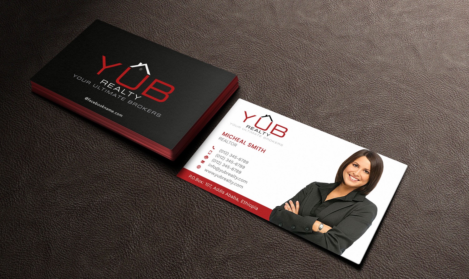 Business Card Design by Tripti Ranjan Gain for RED EMPRESARIO | Design #16884344