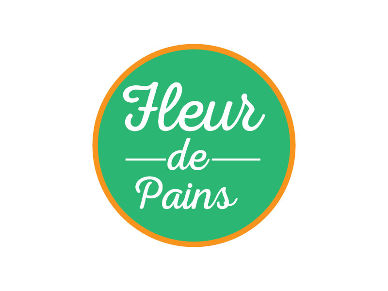 patisserie logo design for bread flower freshness and flavors by