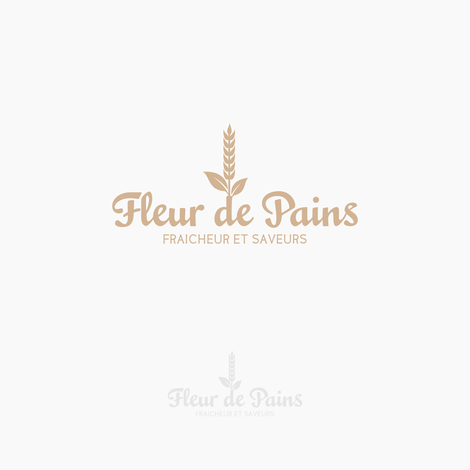patisserie logo design for bread flower freshness and flavors by