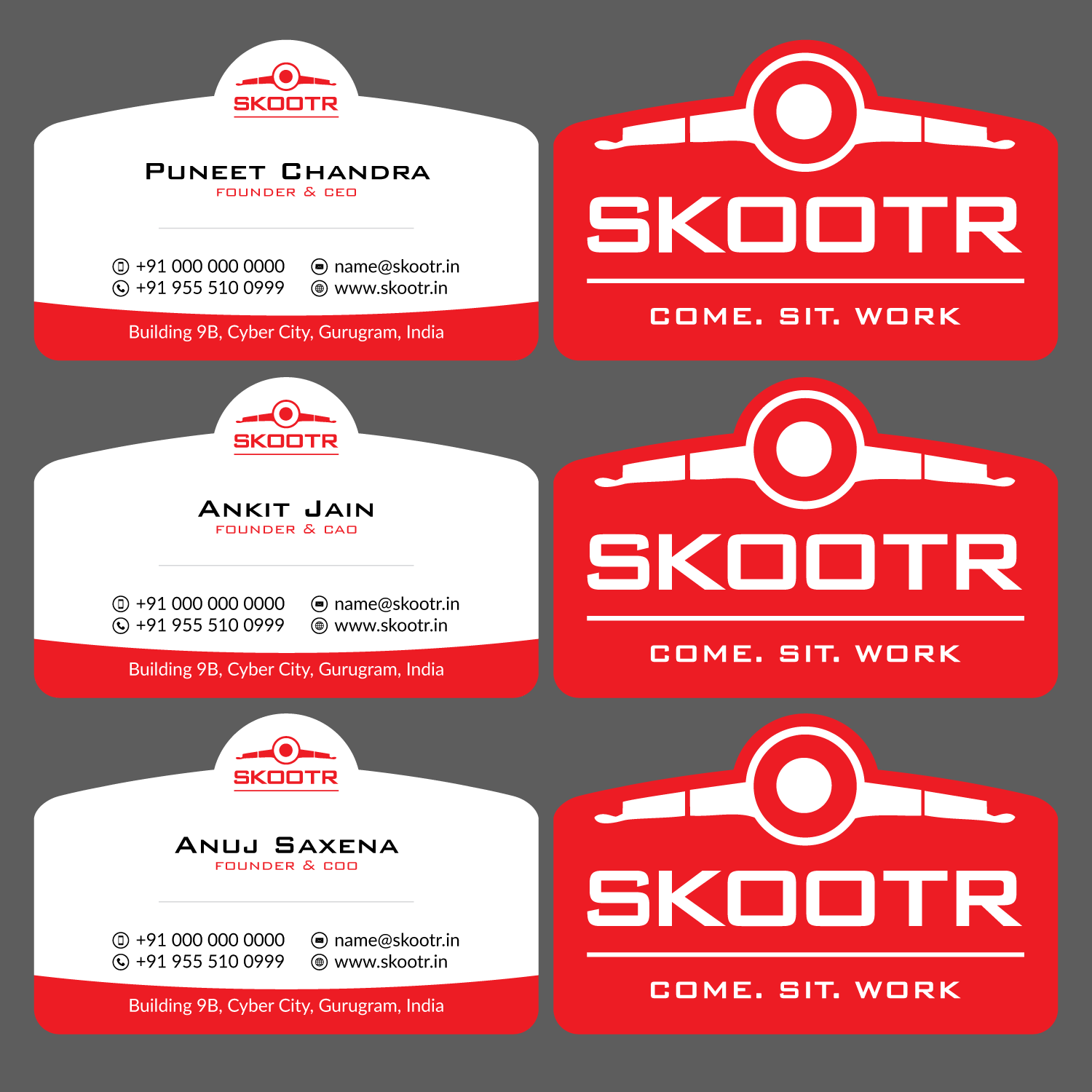 Business Card Design by adiazudin for skootr global pvt. ltd. | Design #16895972