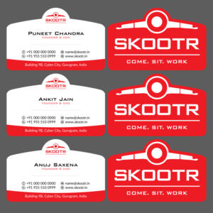 Diseño de Tarjeta de Presentación por adiazudin para skootr global pvt. ltd. | Diseño: #16895972