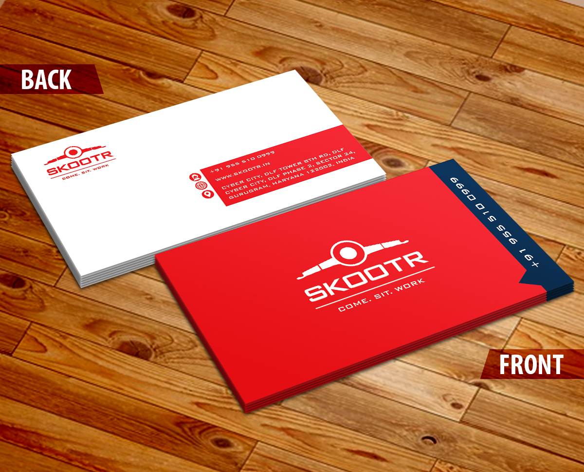 Business Card Design by yograj_csn for skootr global pvt. ltd. | Design #16913742
