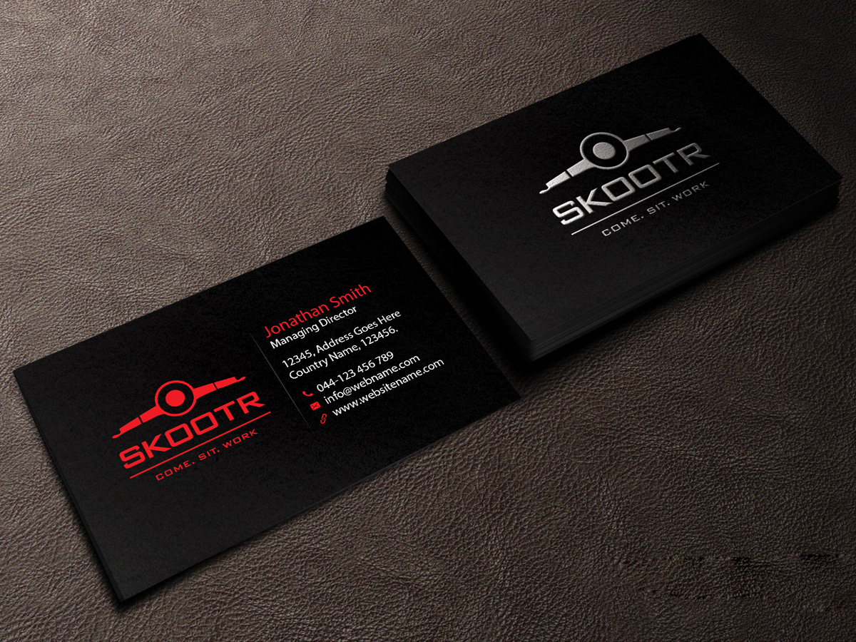 Business Card Design by Creations Box 2015 for skootr global pvt. ltd. | Design #16908737