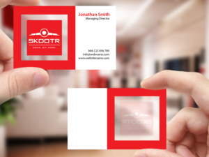 Business Card Design by Creations Box 2015 for skootr global pvt. ltd. | Design: #16908741