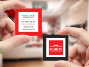 Business Card Design by Creations Box 2015 for skootr global pvt. ltd. | Design: #16908742