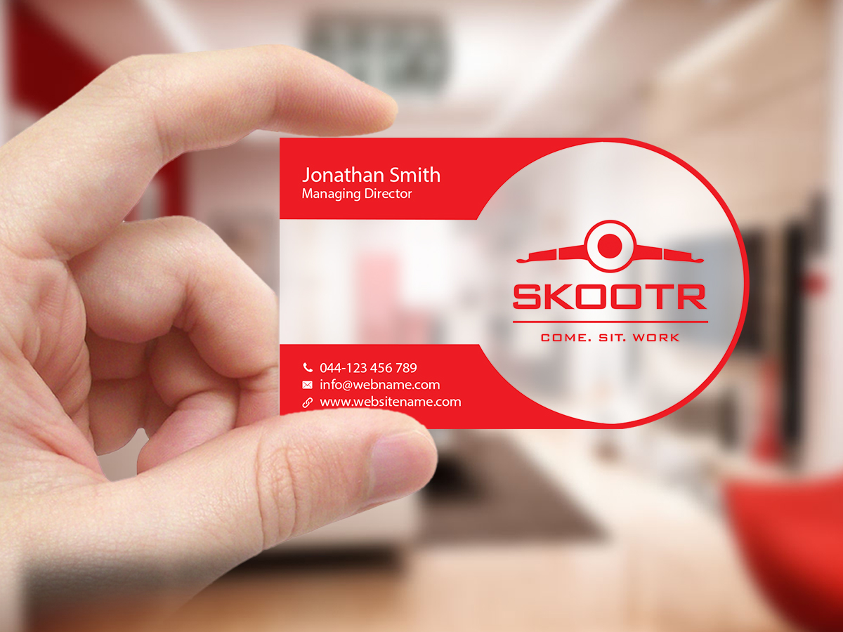 Business Card Design by Creations Box 2015 for skootr global pvt. ltd. | Design #16908744