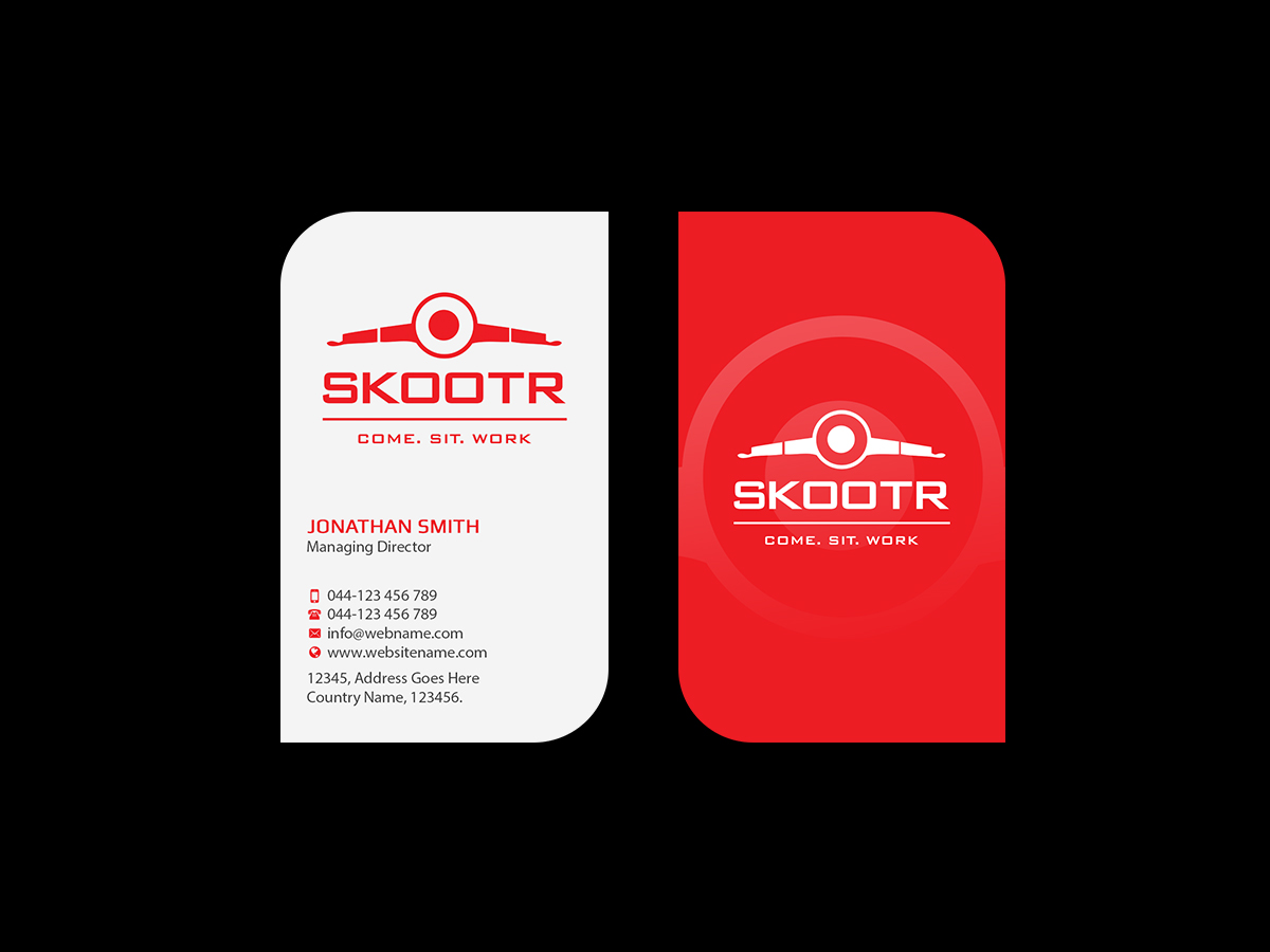 Business Card Design by Creations Box 2015 for skootr global pvt. ltd. | Design #16908749