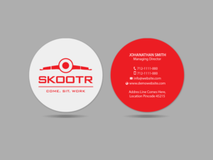 Business Card Design by Creations Box 2015 for skootr global pvt. ltd. | Design: #16908751