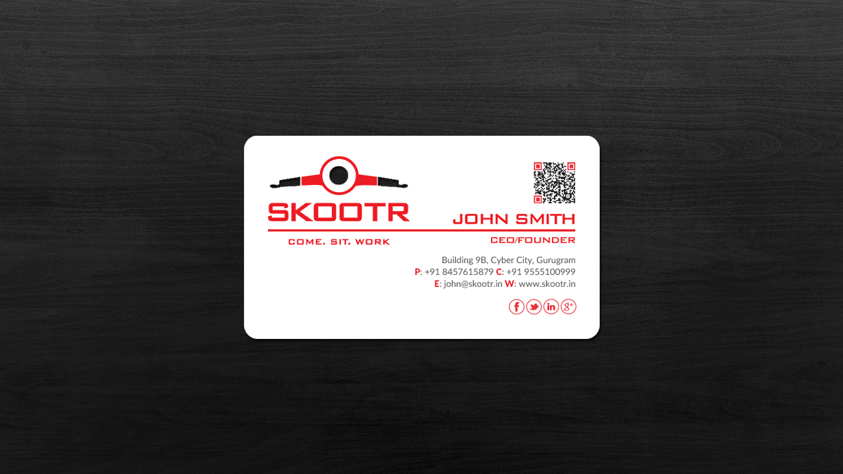 Business Card Design by chandrayaan.creative for skootr global pvt. ltd. | Design #16900053