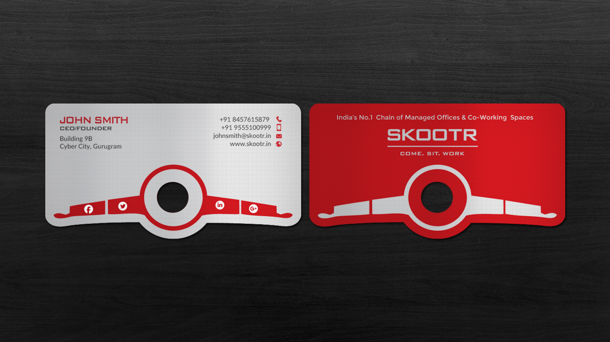 Business Card Design by chandrayaan.creative for skootr global pvt. ltd. | Design #16932378