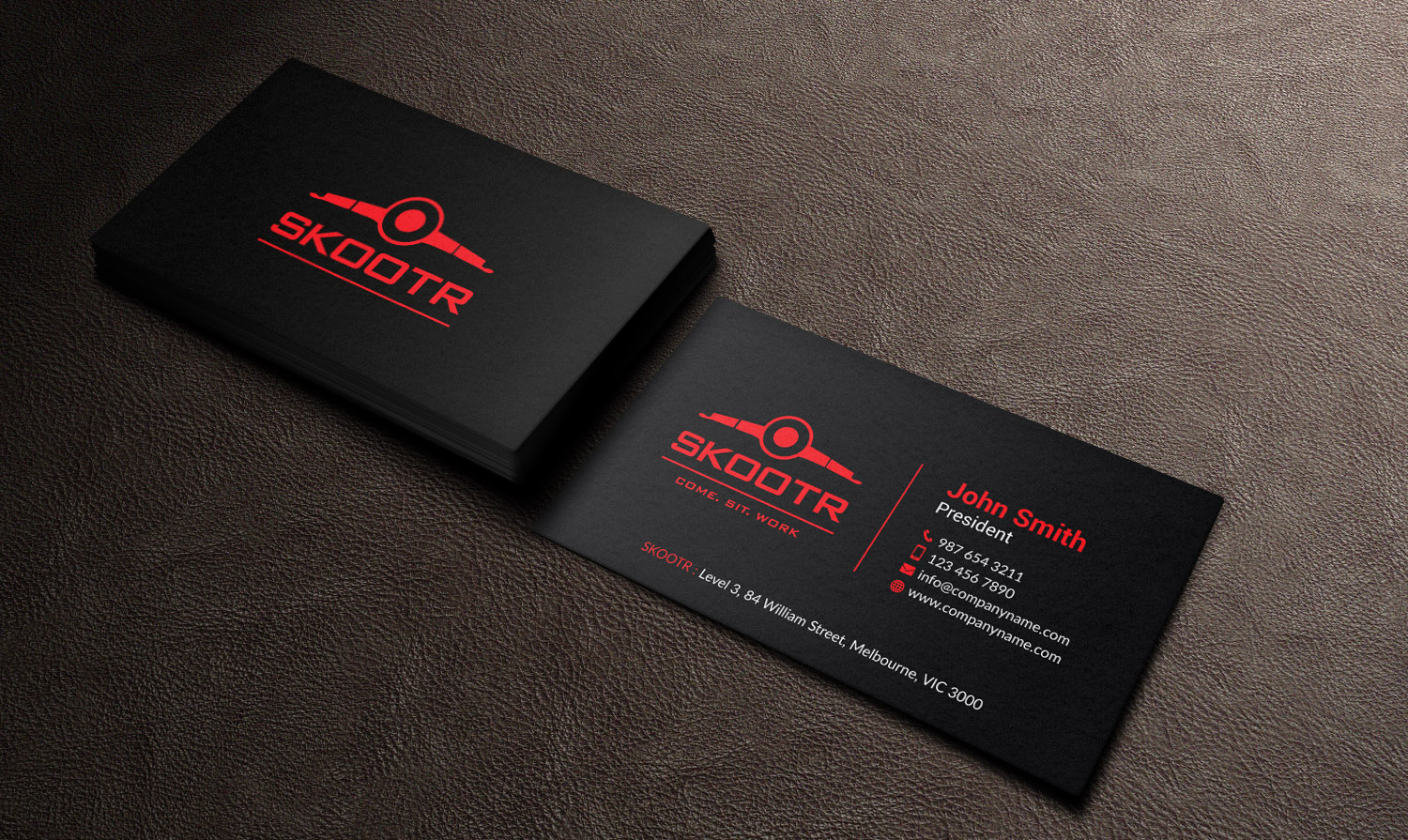 Diseño de Tarjeta de Presentación por mdreyad para skootr global pvt. ltd. | Diseño #16935209
