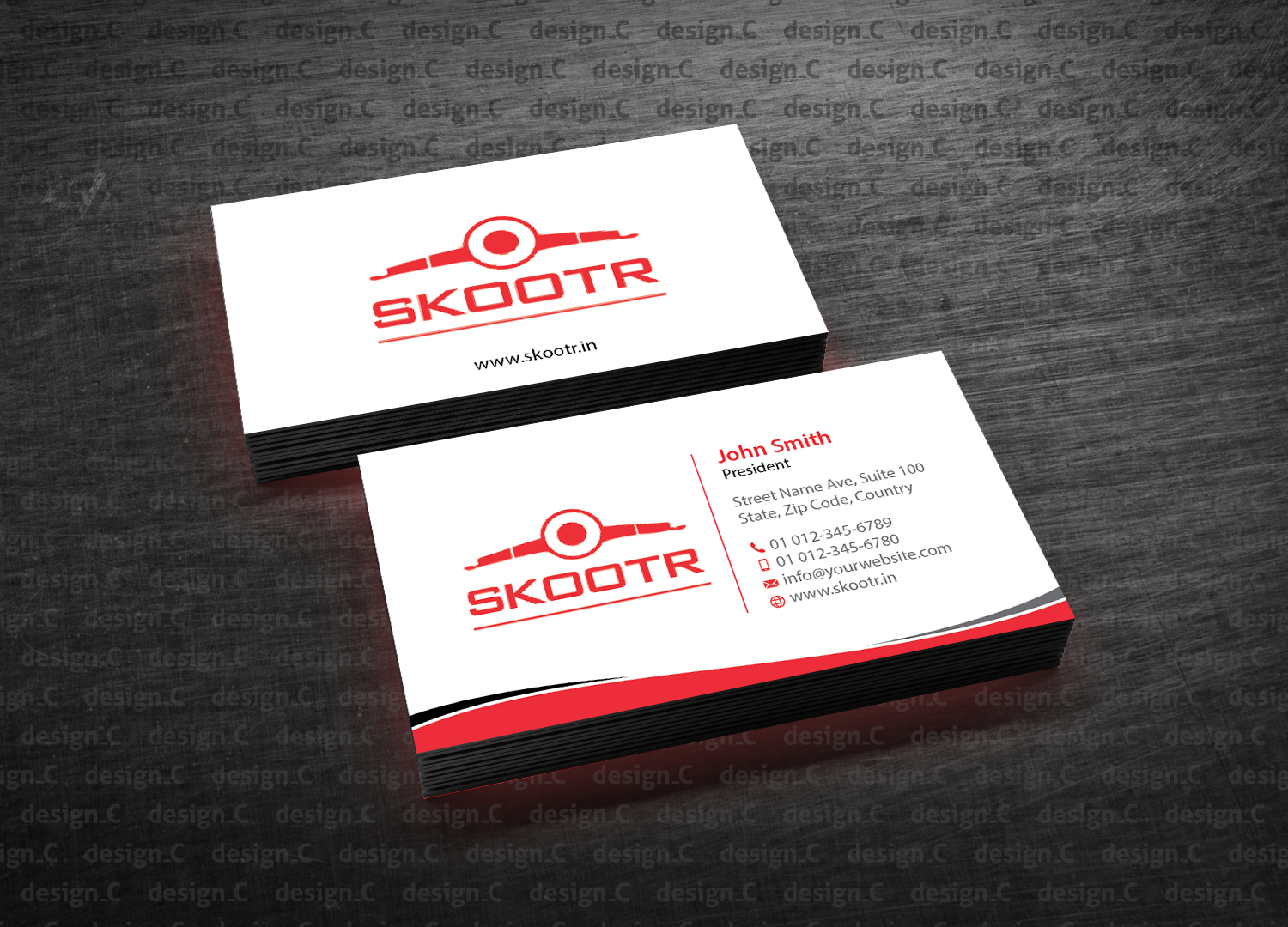 Design de Carte de Visite par design_C. pour skootr global pvt. ltd. | Design #16902437
