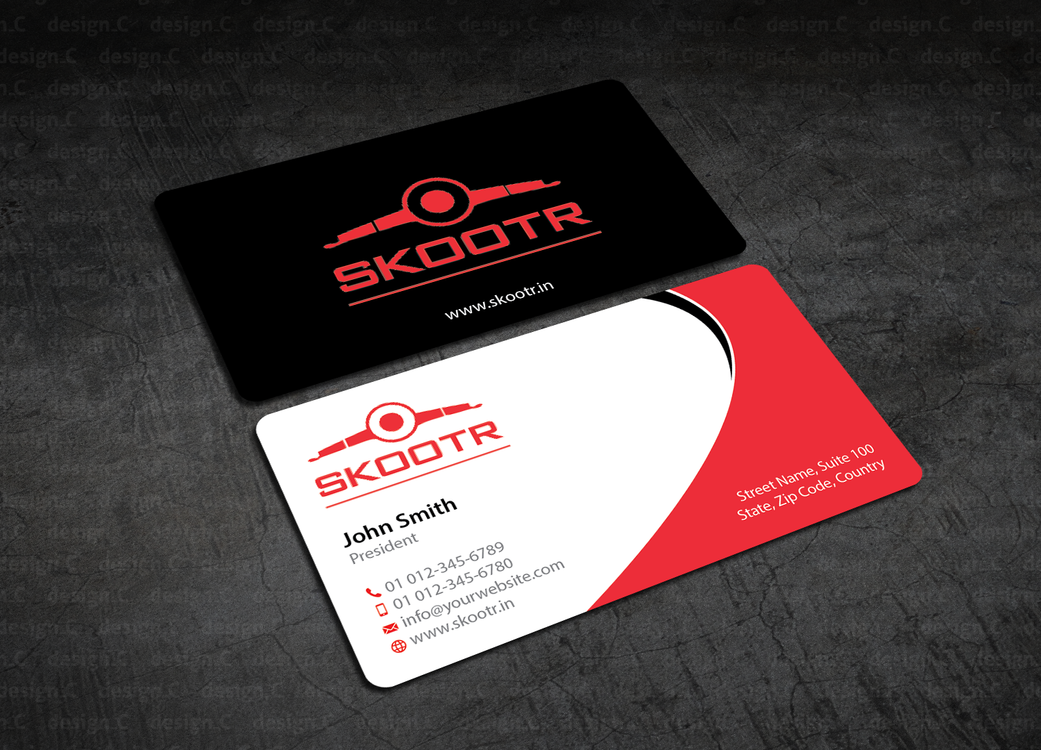 Business Card Design by design_C. for skootr global pvt. ltd. | Design #16902704