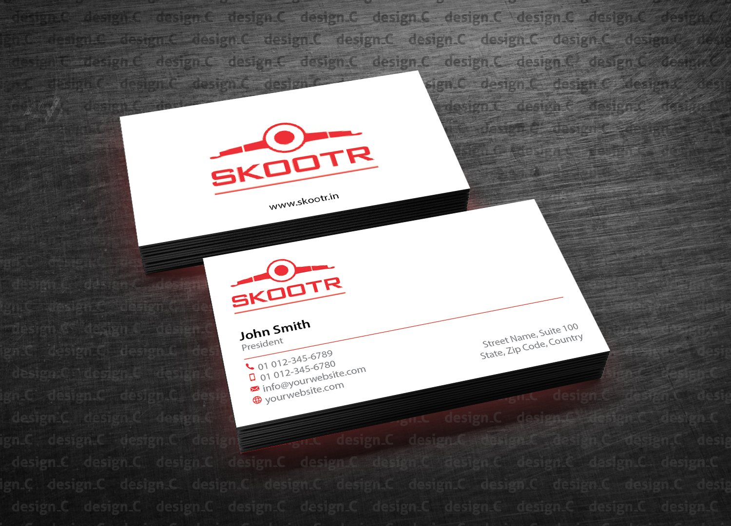 Business Card Design by design_C. for skootr global pvt. ltd. | Design #16903084