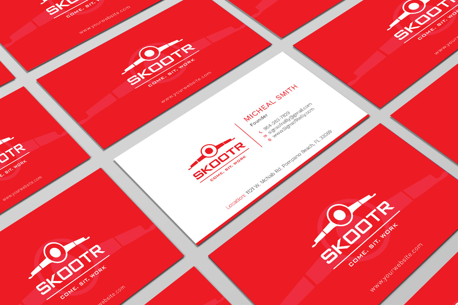Business Card Design by Tripti Ranjan Gain for skootr global pvt. ltd. | Design #16902803