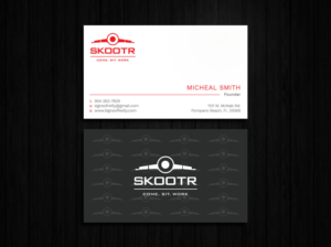 Diseño de Tarjeta de Presentación por Tripti Ranjan Gain para skootr global pvt. ltd. | Diseño: #16902819