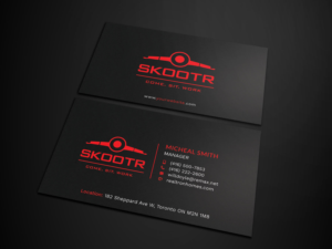 Business Card Design by Tripti Ranjan Gain for skootr global pvt. ltd. | Design: #16903539
