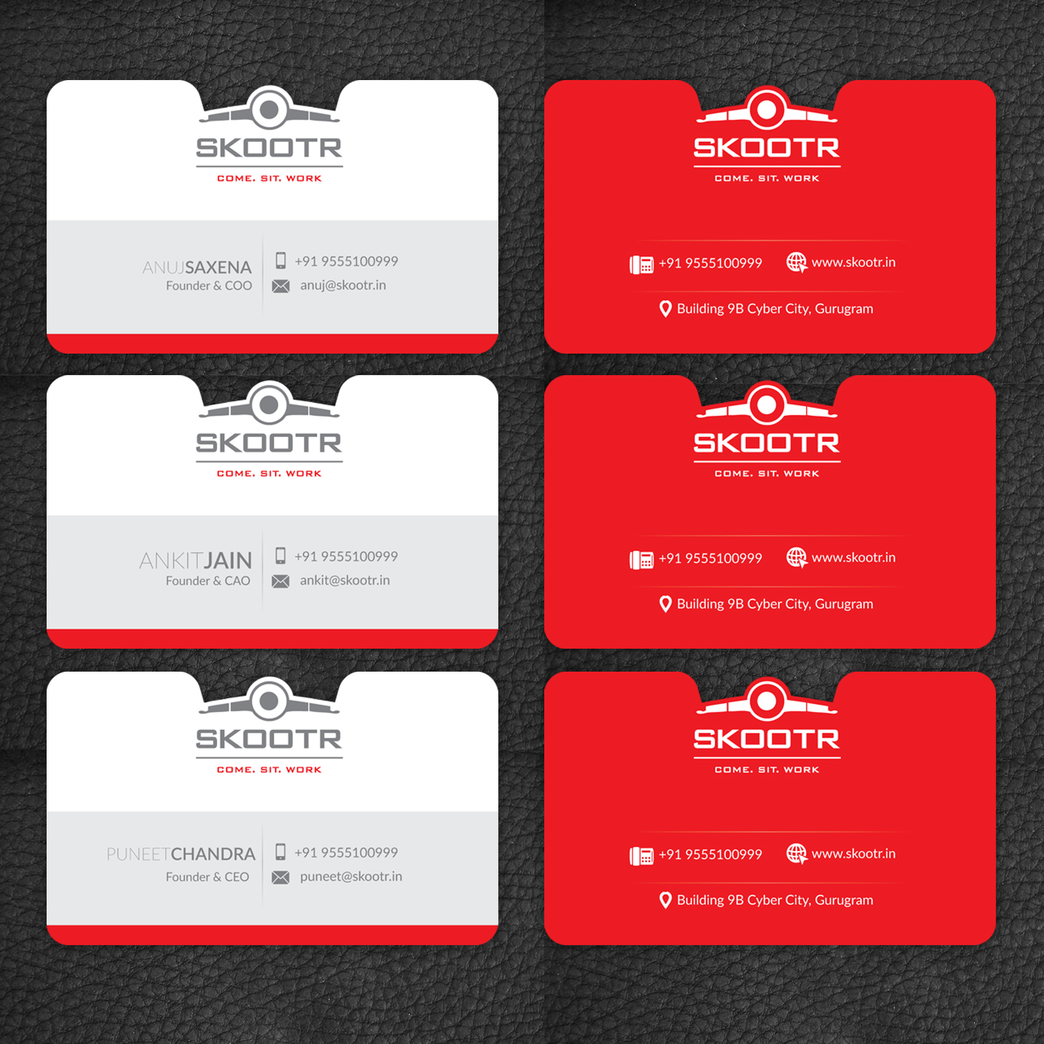 Business Card Design by K. David for skootr global pvt. ltd. | Design #16913665