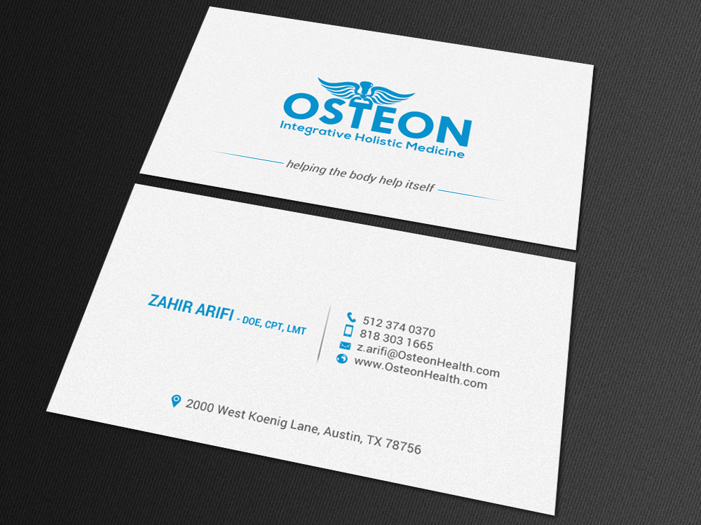Business Card Design by chandrayaan.creative for Axis Health | Design #16900121