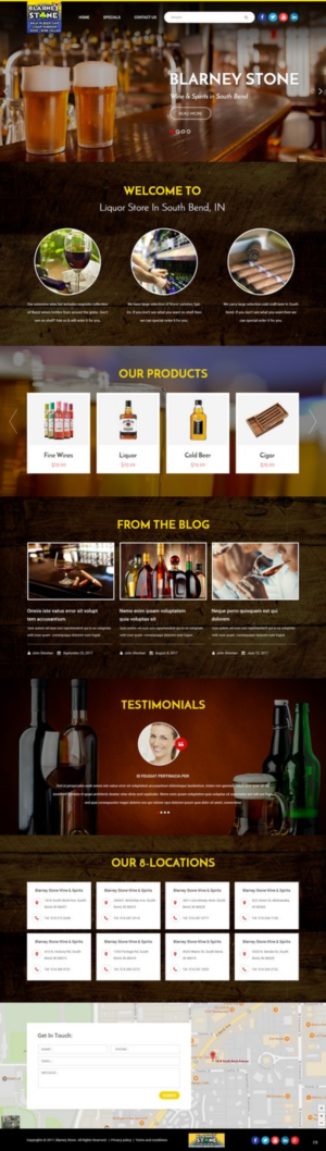 Web Design by pb for Blarney Stone Wine & Spirits | Design: #16905150