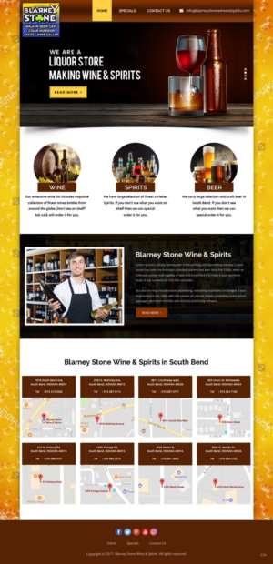 Web Design by pb for Blarney Stone Wine & Spirits | Design: #16905162