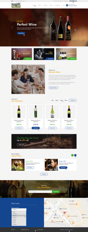 Web Design by Ved Web Services for Blarney Stone Wine & Spirits | Design: #16928885