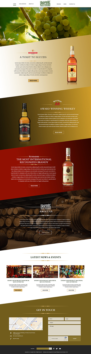 Web-Design von Victor für Blarney Stone Wine & Spirits | Design #16915145