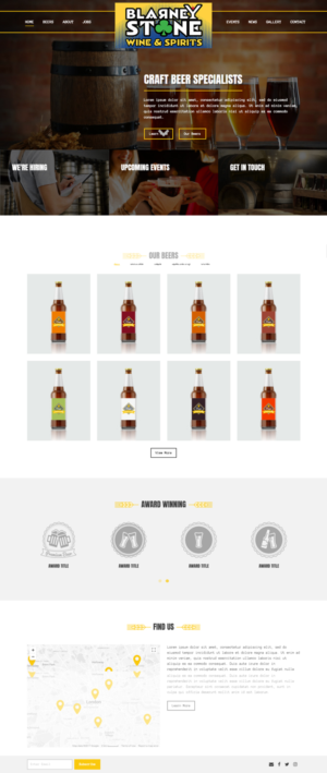 Web Design by rayhansumon for Blarney Stone Wine & Spirits | Design: #16921135