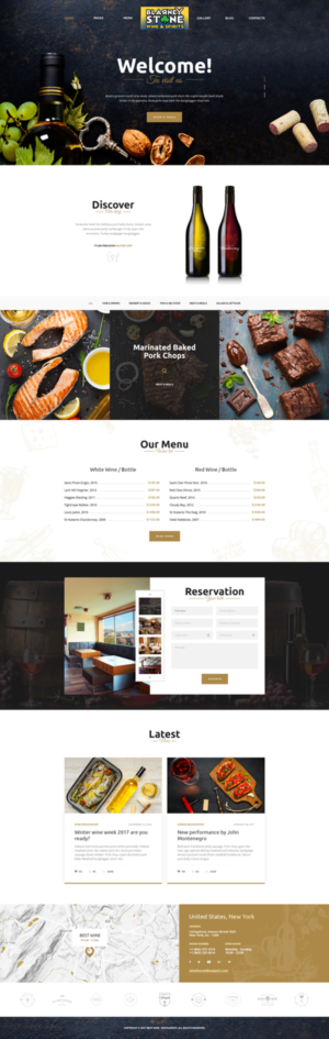 Web Design by rayhansumon for Blarney Stone Wine & Spirits | Design: #16921138