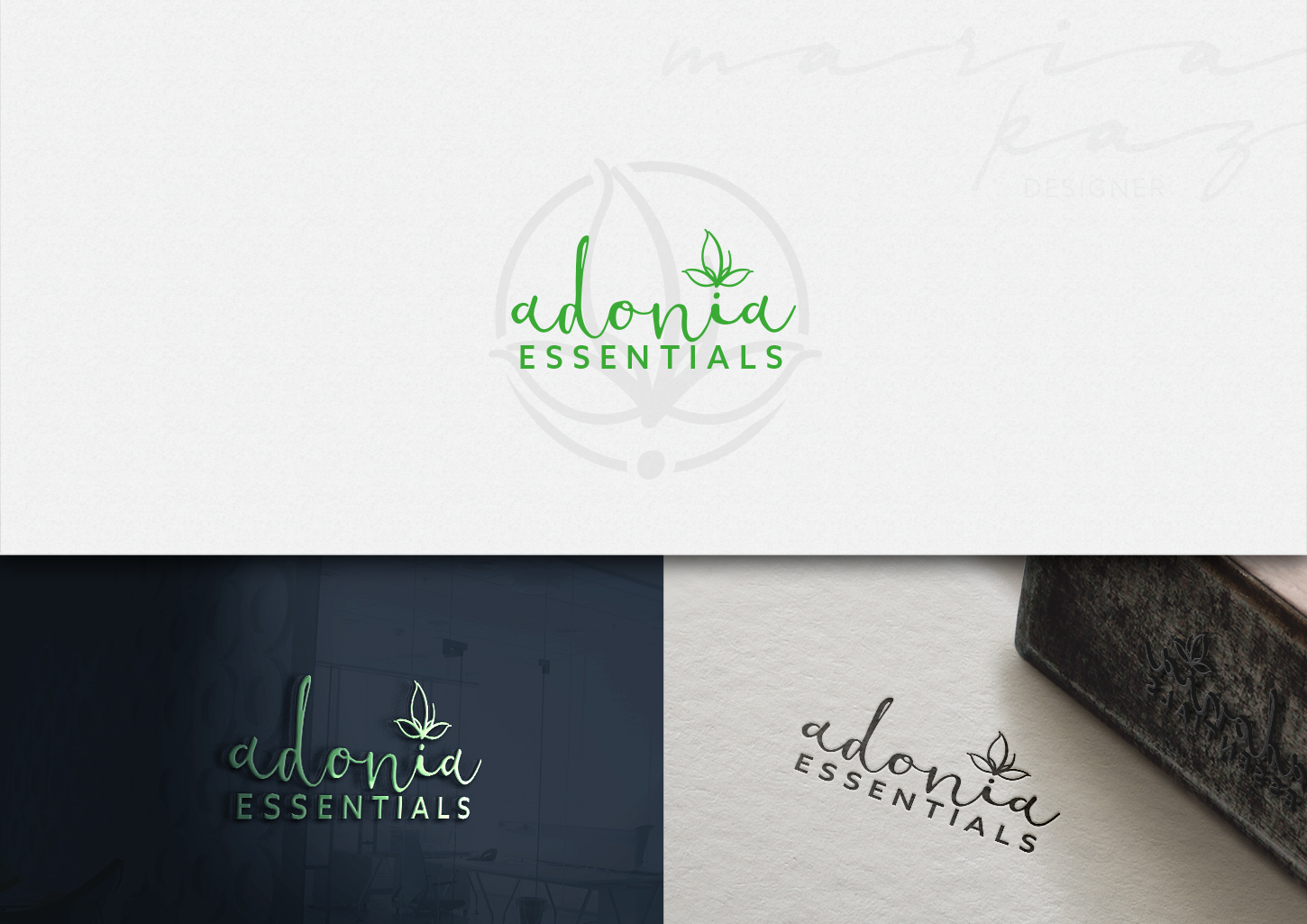 Logo Design by maria-kaz for Adonia Essentials | Design: #17009959