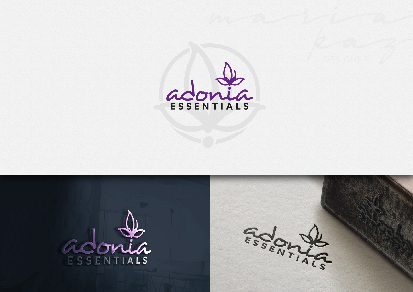 Logo Design by maria-kaz for Adonia Essentials | Design #17044831