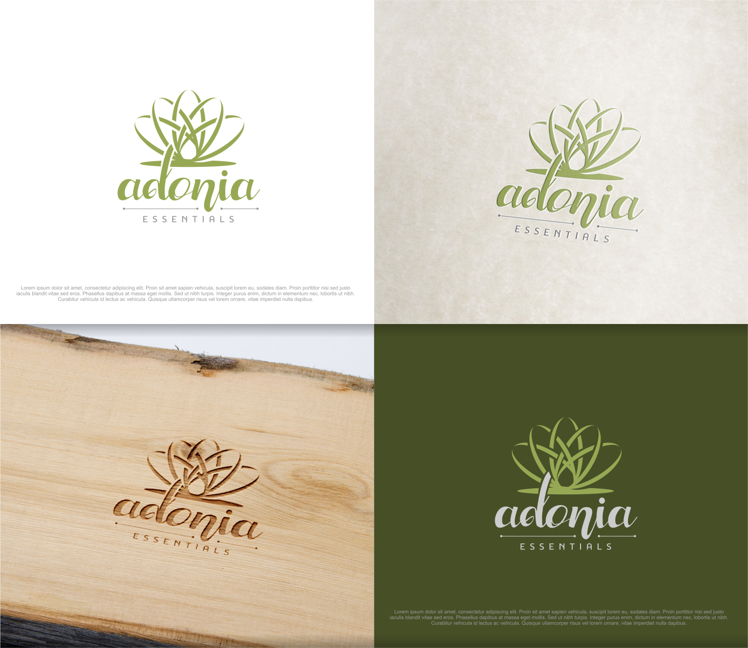 Logo Design by artswolf for Adonia Essentials | Design #16944235