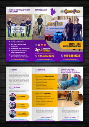 Flyer for Carpet/Tile Cleaning and Water Damage Restoration firm | Flyer-Design von ecorokerz