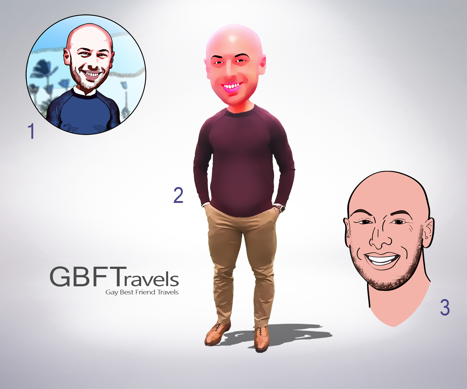 Logo Design by Light Hand Design for Four Spheres Travel | Design #16918832