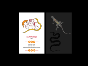 Diseño de Tarjeta de Presentación por Creations Box 2015 para Red Desert Reptiles | Diseño: #16935141