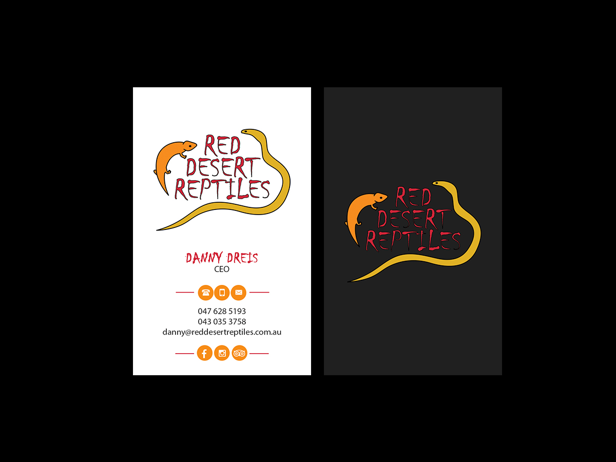 Diseño de Tarjeta de Presentación por Creations Box 2015 para Red Desert Reptiles | Diseño #16935143