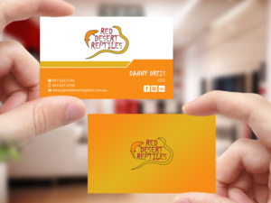 Business Card Design by Creations Box 2015 for Red Desert Reptiles | Design: #16935160
