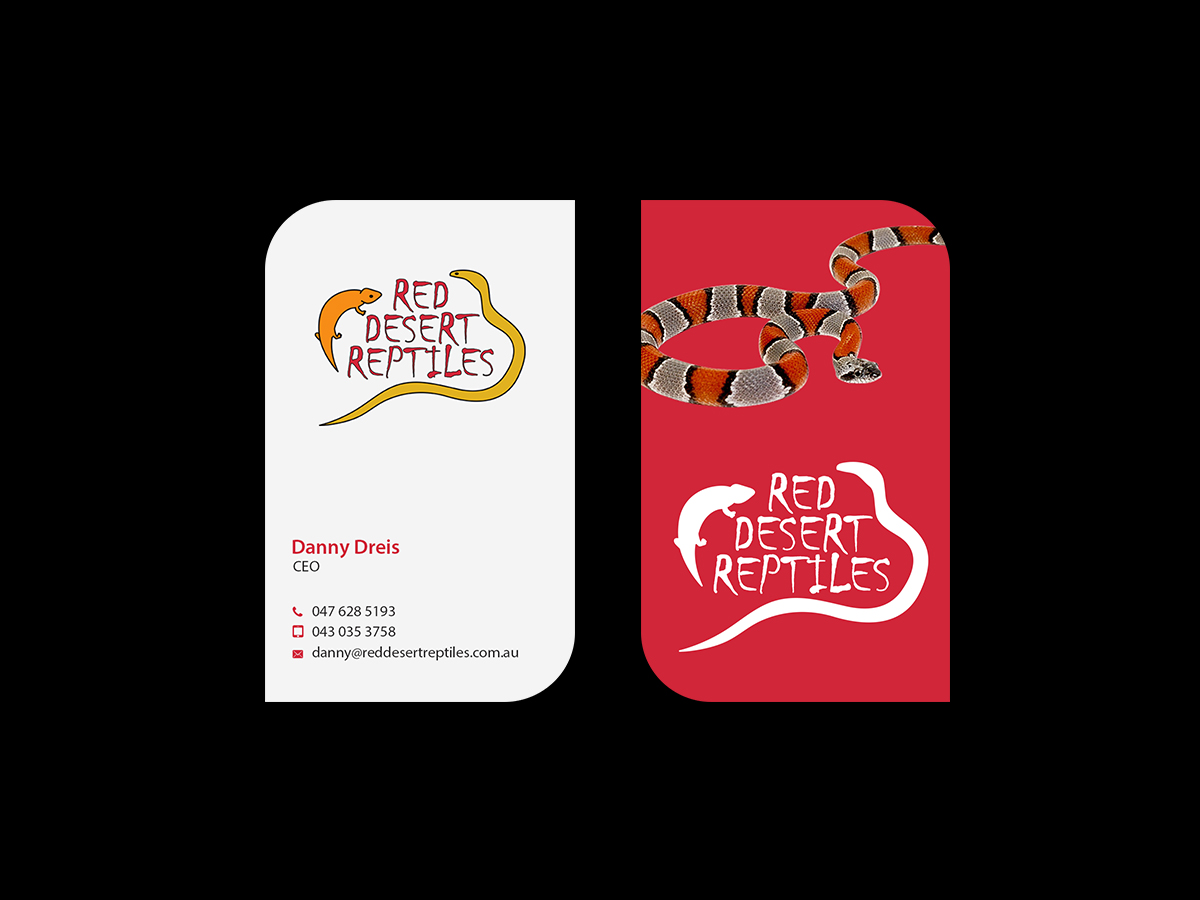 Diseño de Tarjeta de Presentación por Creations Box 2015 para Red Desert Reptiles | Diseño #16935210