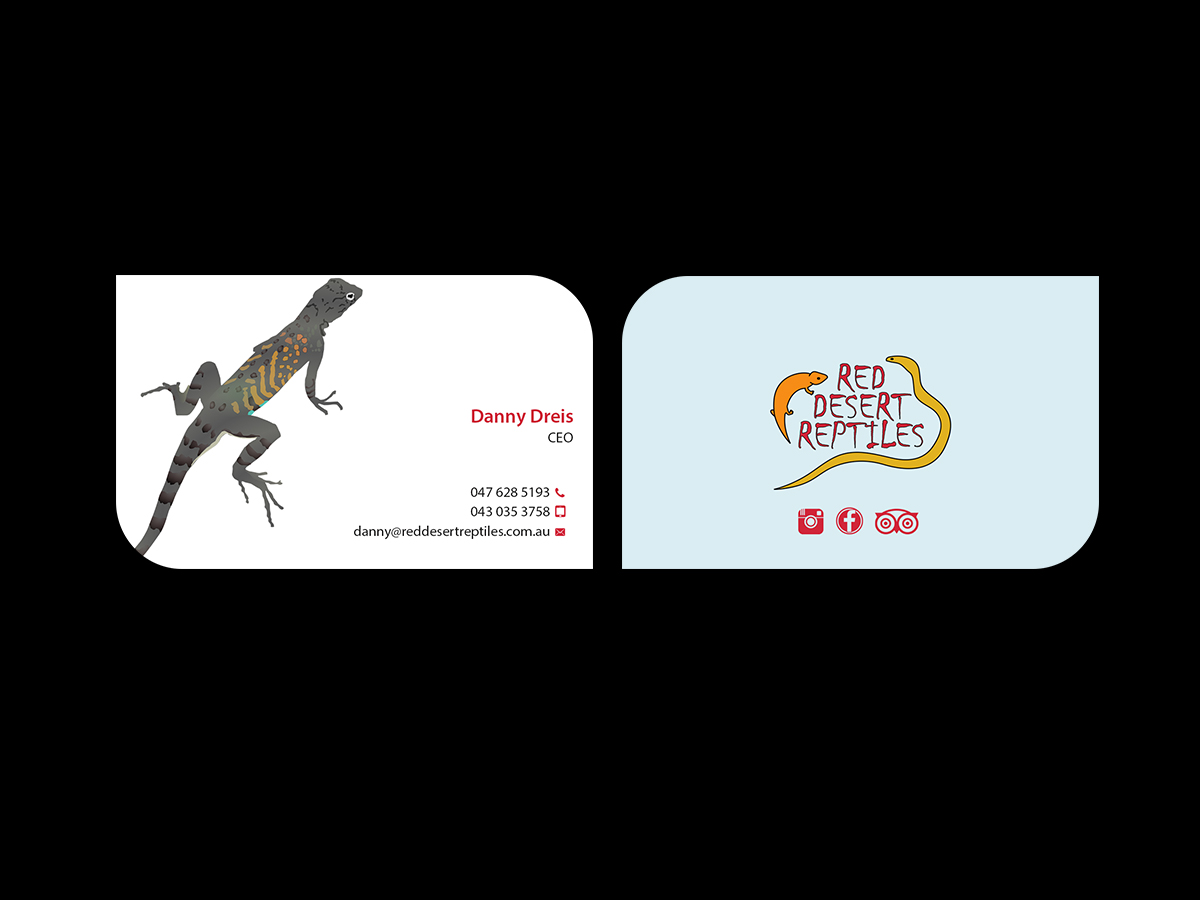 Diseño de Tarjeta de Presentación por Creations Box 2015 para Red Desert Reptiles | Diseño #16935212
