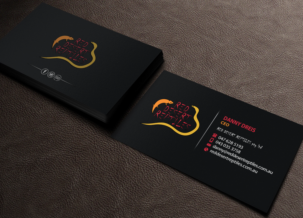 Design de Carte de Visite par Brand aid pour Red Desert Reptiles | Design #16931438