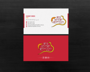 Diseño de Tarjeta de Presentación por Brand aid para Red Desert Reptiles | Diseño: #16931662