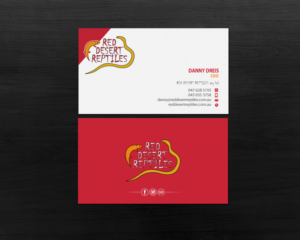 Diseño de Tarjeta de Presentación por Brand aid para Red Desert Reptiles | Diseño: #16931663